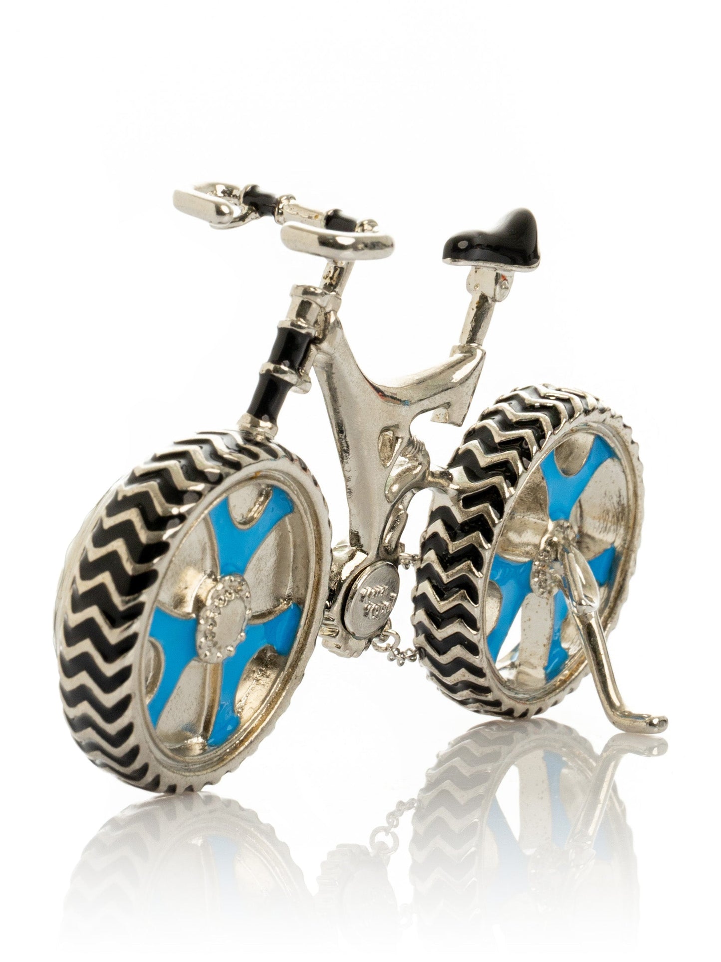 Bicycle clock with Blue crystals Keren Kopal