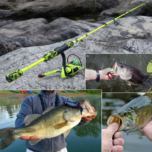 Sougayilang Fishing Rod Set Travel Fishing Combo ForeverGifts's Studio