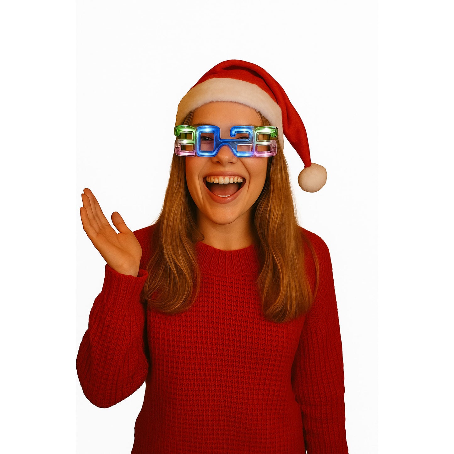 2026 Happy New Year Light Up Party Glasses by ForeverGifts's Studio
