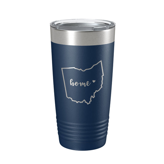 Ohio Tumbler Home State Travel Mug Insulated Laser Engraved Map Coffee Cup 20 oz by CarveBright