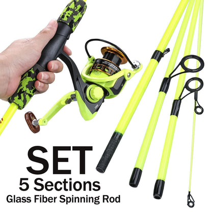 Sougayilang Fishing Rod Set Travel Fishing Combo ForeverGifts's Studio