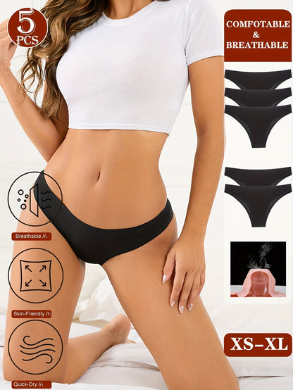 Invisible Comfort Seamless Bikini Set (5-Pack) – Breathable & Quick-Dry ForeverGifts Studio
