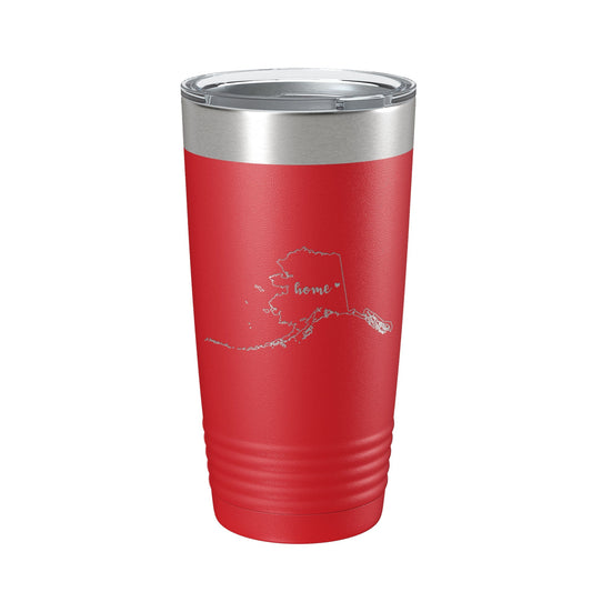 Alaska Tumbler Home State Travel Mug Insulated Laser Engraved Map Coffee Cup 20 oz by CarveBright