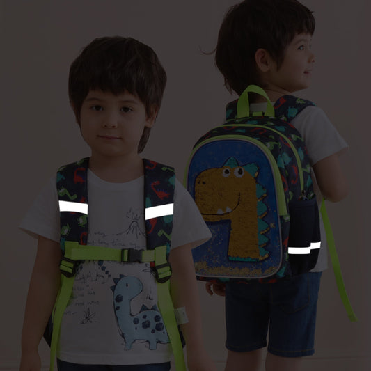 Dinosaur Kids Backpack Reversible Sequins by SUNVENO