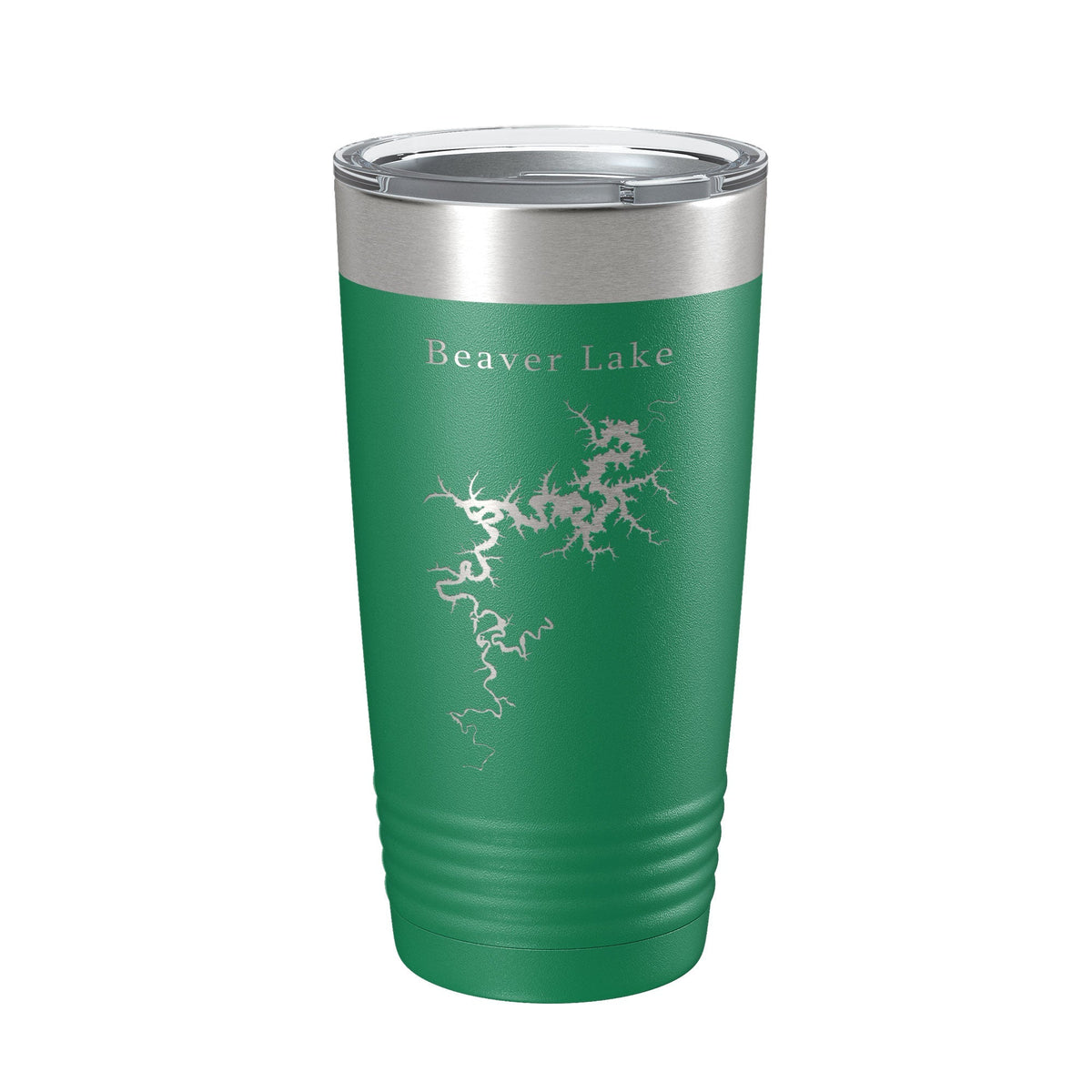 Beaver Lake Map Tumbler Travel Mug Insulated Laser Engraved Coffee Cup Arkansas 20 oz by CarveBright