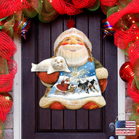 Northern Light Santa Holiday Door Decor by G. DeBrekht - Christmas Decor - 8151844H by G. DeBrekht