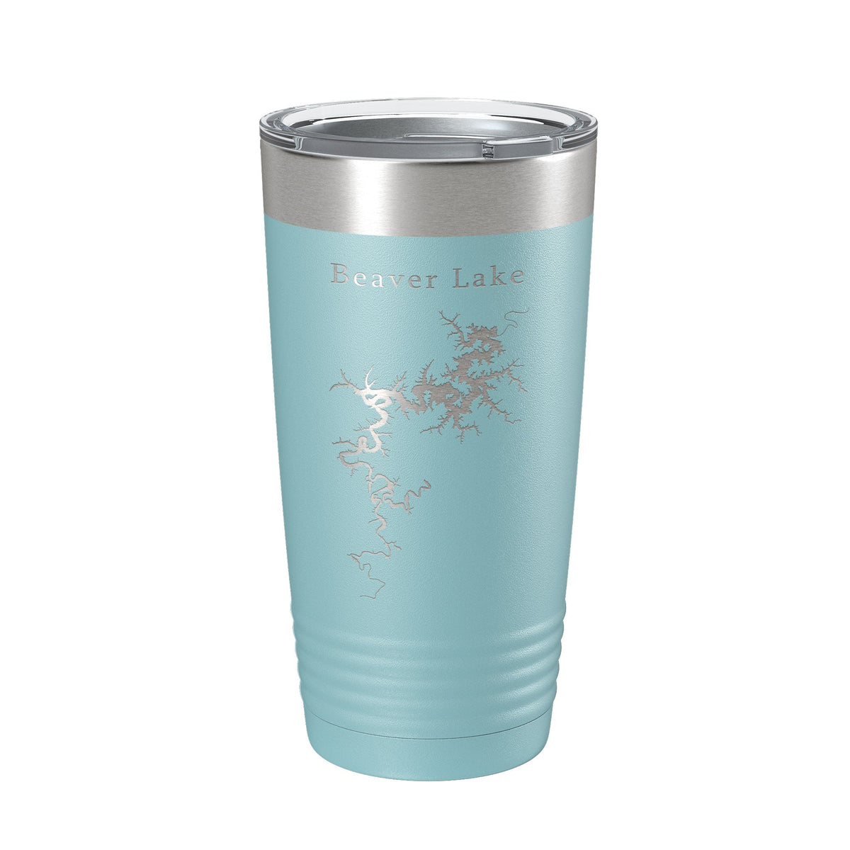 Beaver Lake Map Tumbler Travel Mug Insulated Laser Engraved Coffee Cup Arkansas 20 oz by CarveBright
