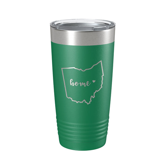 Ohio Tumbler Home State Travel Mug Insulated Laser Engraved Map Coffee Cup 20 oz by CarveBright