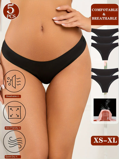 Invisible Comfort Seamless Bikini Set (5-Pack) – Breathable & Quick-Dry ForeverGifts Studio