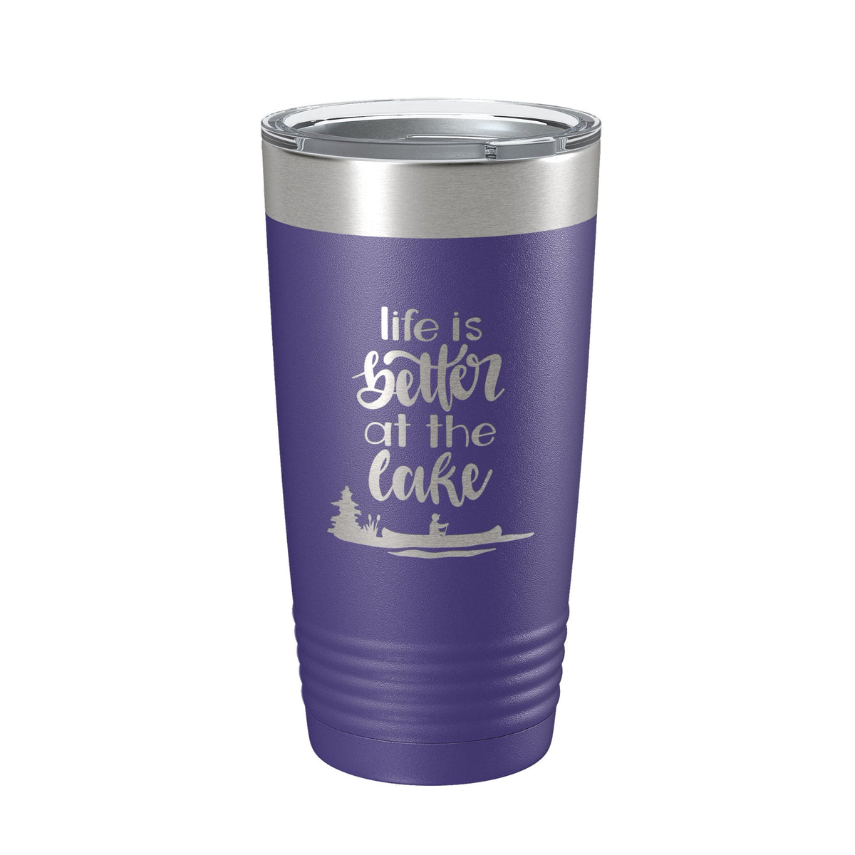 Life is Better at the Lake Lake Life Tumbler Travel Mug Insulated Laser Engraved Coffee Cup 20 oz by CarveBright