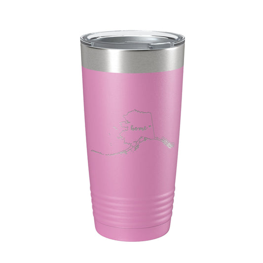 Alaska Tumbler Home State Travel Mug Insulated Laser Engraved Map Coffee Cup 20 oz by CarveBright