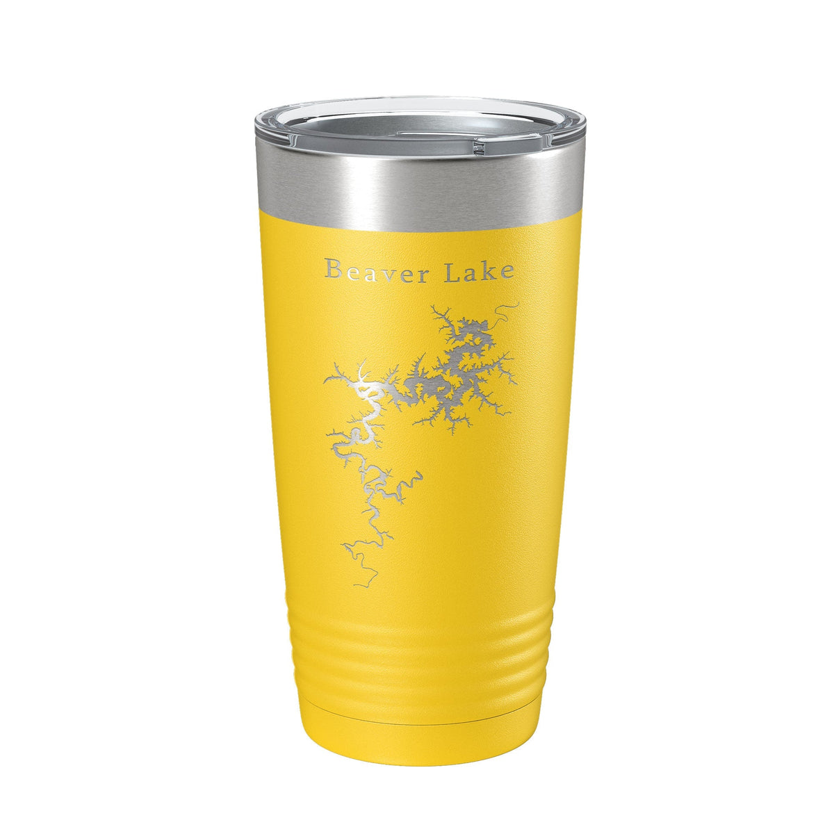 Beaver Lake Map Tumbler Travel Mug Insulated Laser Engraved Coffee Cup Arkansas 20 oz by CarveBright