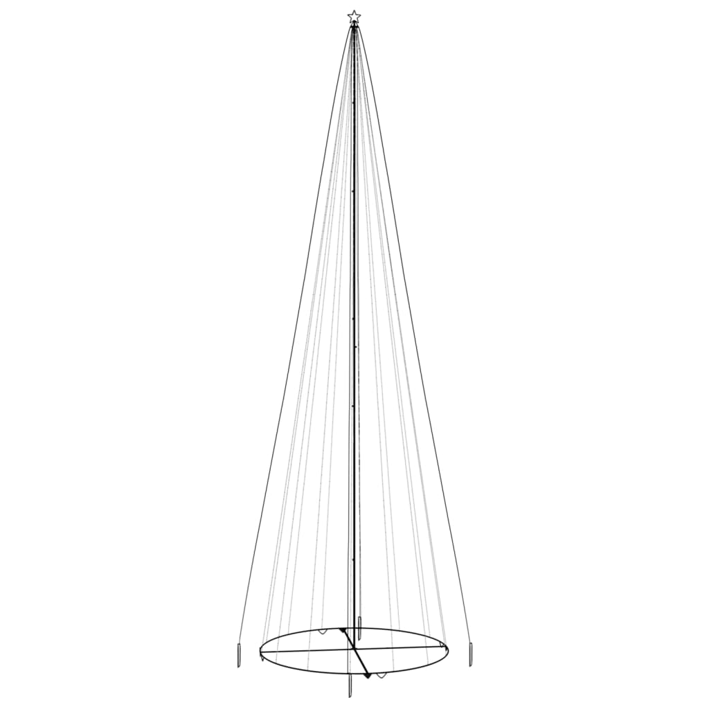 Christmas Cone Tree Decoration Artificial Christmas Tree with LEDs by VidaXL