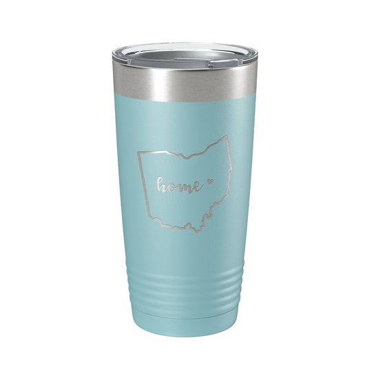 Ohio Tumbler Home State Travel Mug Insulated Laser Engraved Map Coffee Cup 20 oz by CarveBright
