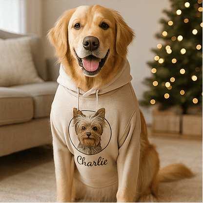 Pet Portrait Hoodie custom cat