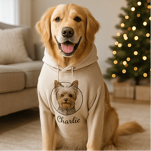 Pet Portrait Hoodie custom cat