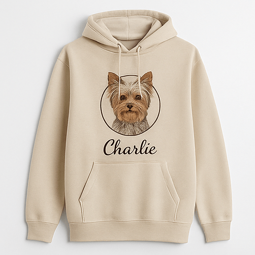 Pet Portrait Hoodie custom cat