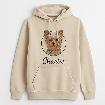 Pet Portrait Hoodie custom cat