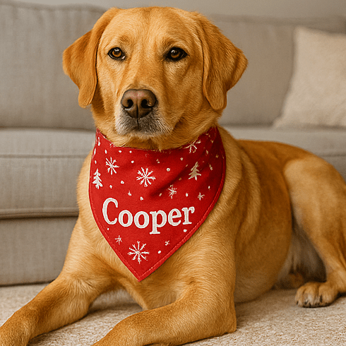 Holiday Custom Dog Bandana ForeverGifts's Studio