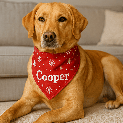 Holiday Custom Dog Bandana ForeverGifts's Studio
