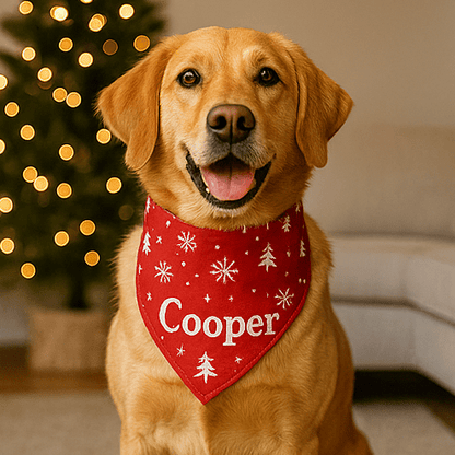 Holiday Custom Dog Bandana ForeverGifts's Studio