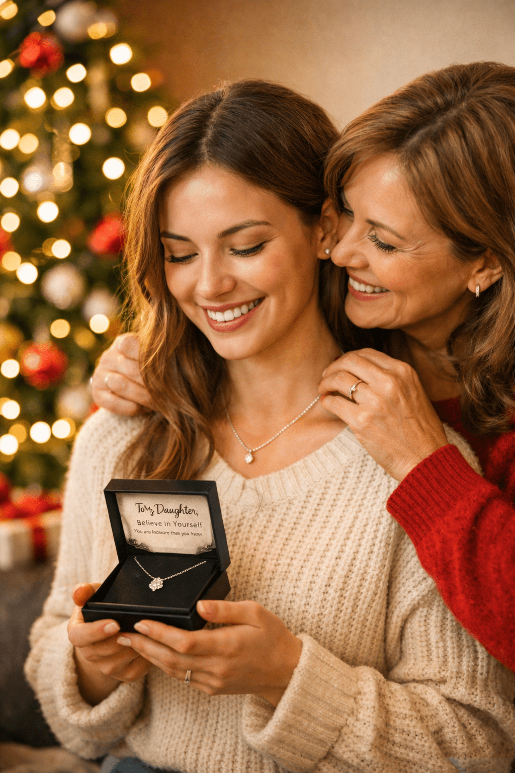 To My Daughter – Believe in Yourself Necklace | Inspirational Gift From Mom or Dad EonJewelery