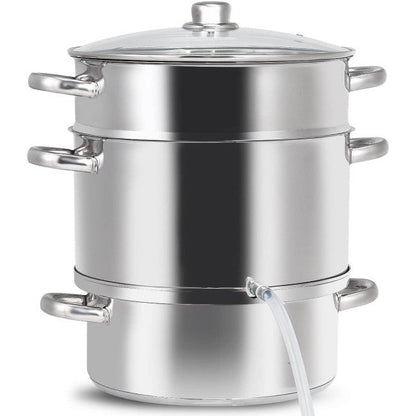 11 Quart Stainless Steel Steamer / Fruit Vegetable Juicer by HomePacific