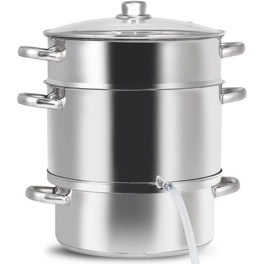 11 Quart Stainless Steel Steamer / Fruit Vegetable Juicer by HomePacific