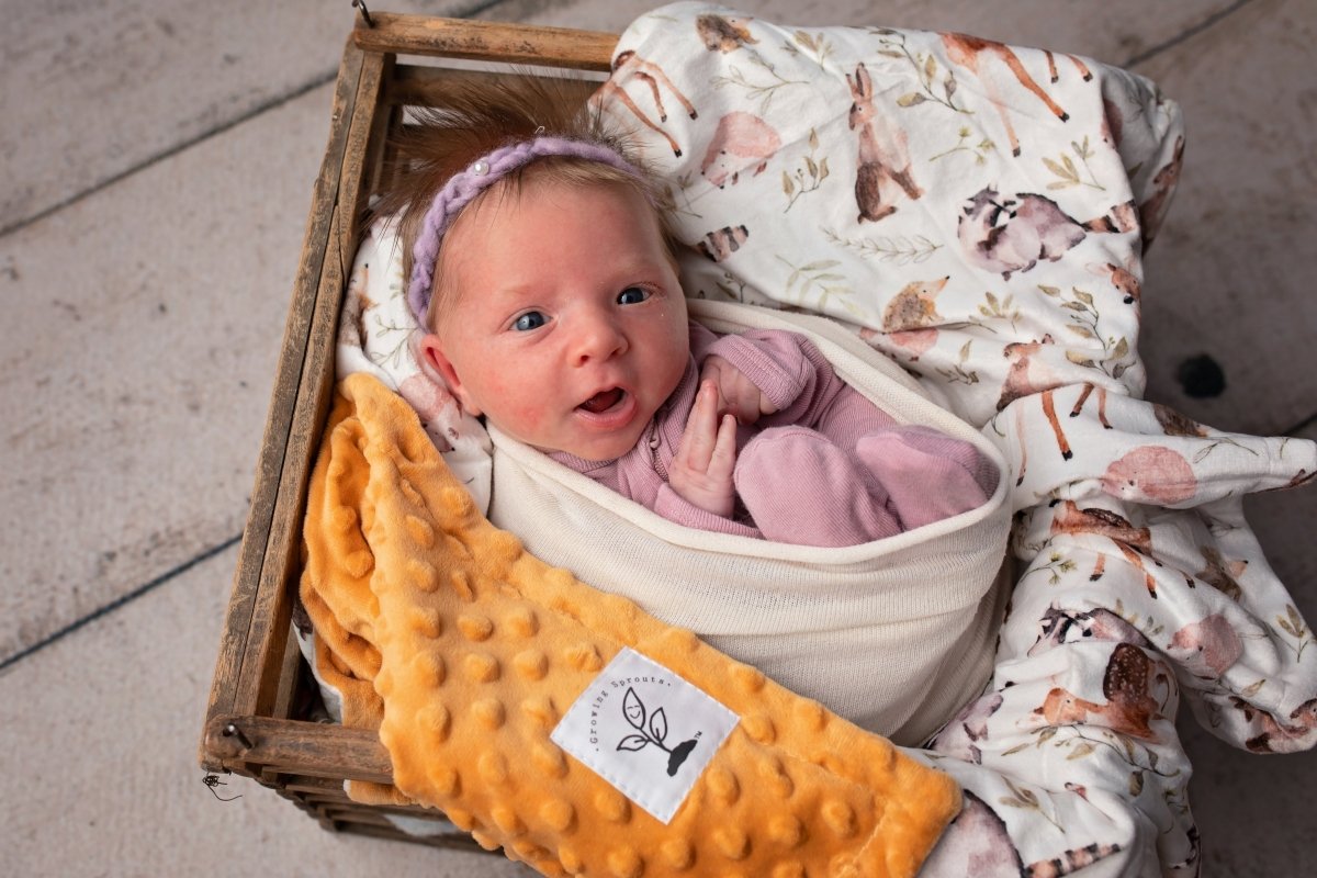Forest Friends Minky Blanket 30x40 Inches Ultra Soft Hypoallergenic Handmade - ForeverGifts's Studio