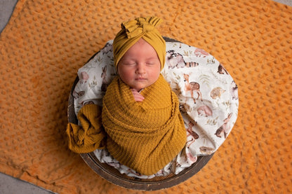 Forest Friends Minky Blanket 30x40 Inches Ultra Soft Hypoallergenic Handmade - ForeverGifts's Studio