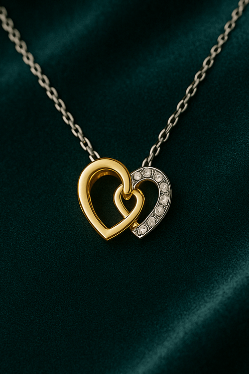 Forever Love Gold Heart Pendant ForeverGifts Studio