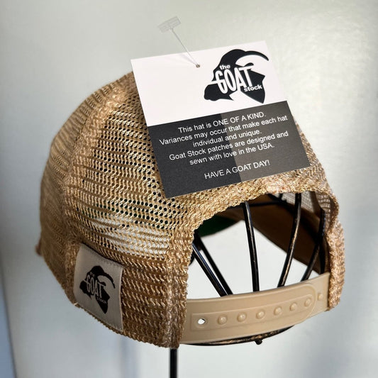 Lucky Distressed Mesh Baseball Cap Snapback Handmade in Missouri Patch Design - ForeverGifts's Studio