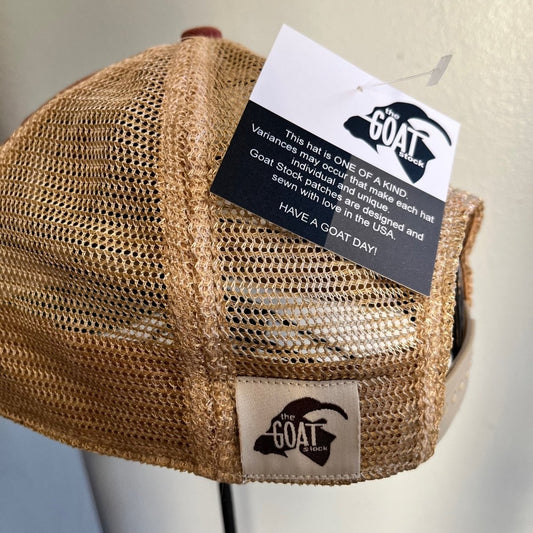 Lucky Distressed Mesh Baseball Cap Snapback Handmade in Missouri Patch Design - ForeverGifts's Studio