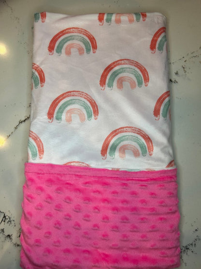Handmade Watercolor Minky Blanket 30x40 Inches Hypoallergenic Soft Lightweight - ForeverGifts's Studio
