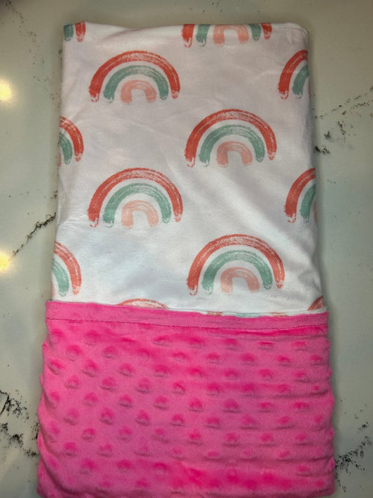 Handmade Watercolor Minky Blanket 30x40 Inches Hypoallergenic Soft Lightweight - ForeverGifts's Studio