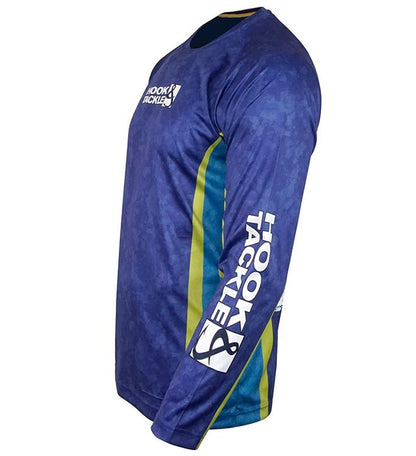 Men's Bass Camo Long Sleeve UV Fishing Shirt With Sun Protection - ForeverGifts's Studio