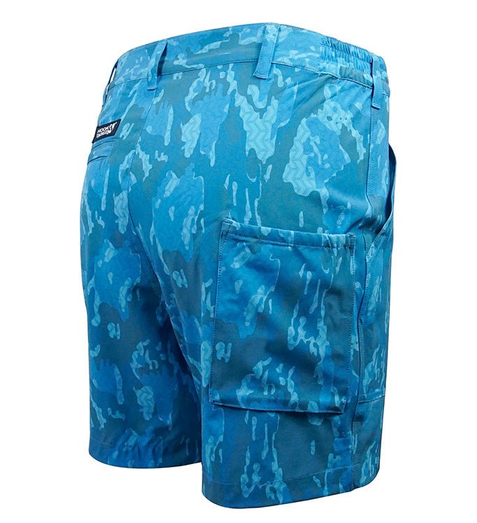 Mens Geo Camo Beer Can Island Lightweight 360 Degree Stretch Fishing Short - ForeverGifts's Studio