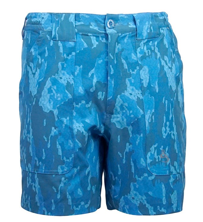 Mens Geo Camo Beer Can Island Lightweight 360 Degree Stretch Fishing Short - ForeverGifts's Studio