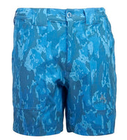 Mens Geo Camo Beer Can Island Lightweight 360 Degree Stretch Fishing Short - ForeverGifts's Studio