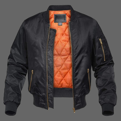 Classic Aviator Bomber Jacket For Men In Polyester Outerwear MAGCOMSEN