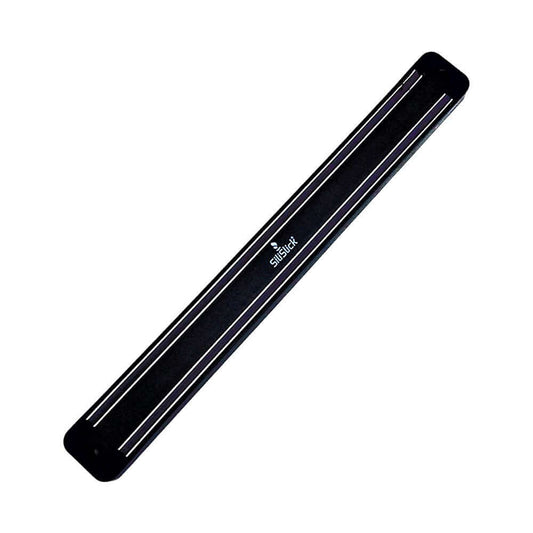 Kitchen Knife Set Kit & Black Magnetic Rack & sharpener DC-SiliSlick®