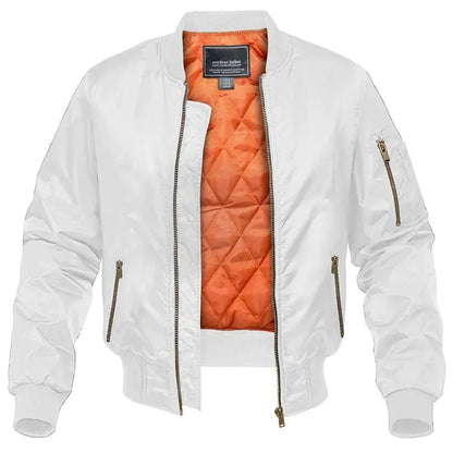 Classic Aviator Bomber Jacket For Men In Polyester Outerwear MAGCOMSEN