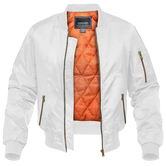 Classic Aviator Bomber Jacket For Men In Polyester Outerwear MAGCOMSEN