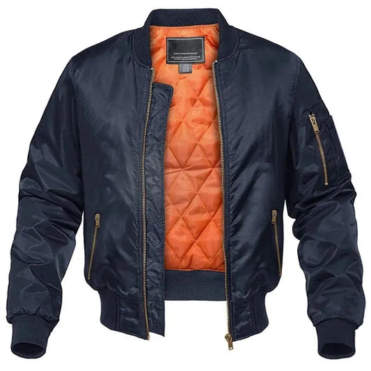 Classic Aviator Bomber Jacket For Men In Polyester Outerwear MAGCOMSEN