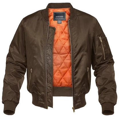 Classic Aviator Bomber Jacket For Men In Polyester Outerwear MAGCOMSEN