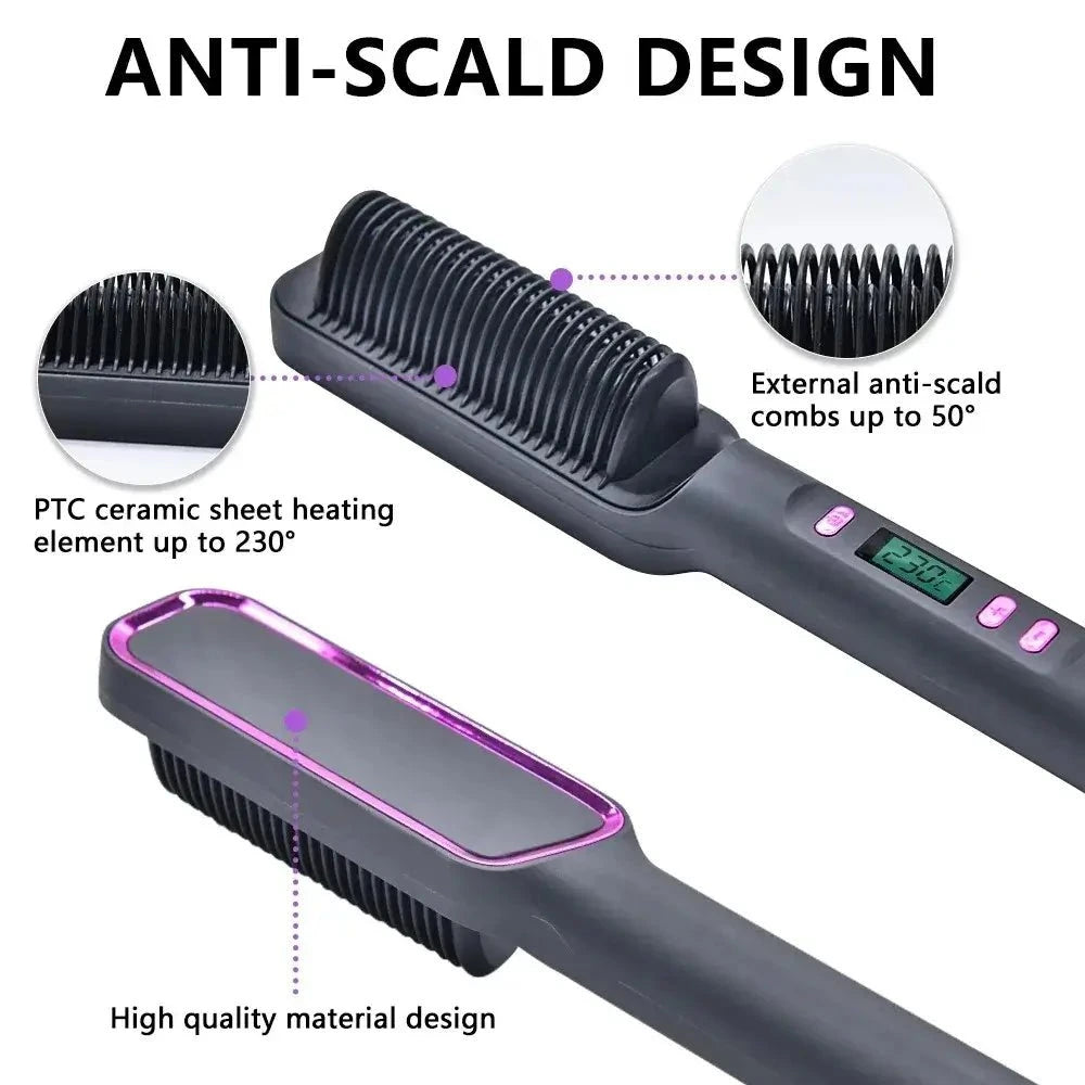 Sleek & Shine Straightening Comb™ by ForeverGifts's Studio