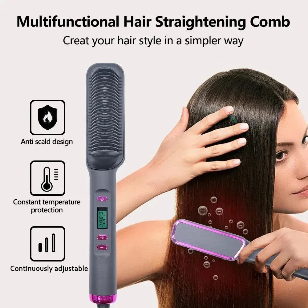 Sleek & Shine Straightening Comb™ by ForeverGifts's Studio