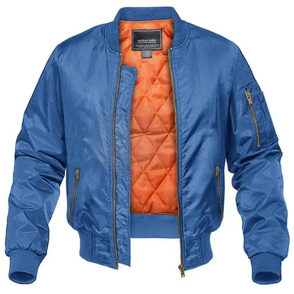 Classic Aviator Bomber Jacket For Men In Polyester Outerwear MAGCOMSEN