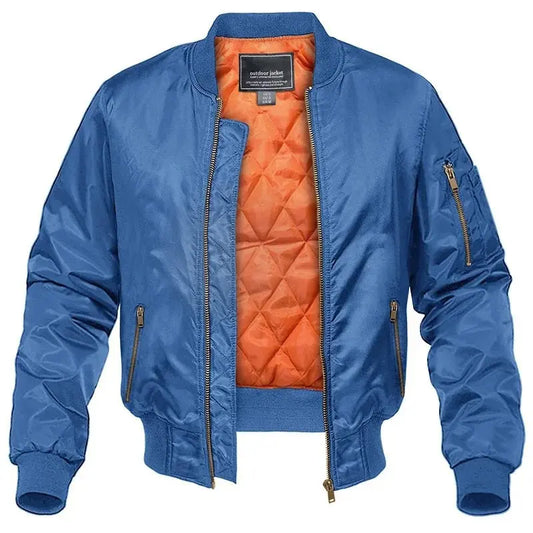 Classic Aviator Bomber Jacket For Men In Polyester Outerwear MAGCOMSEN