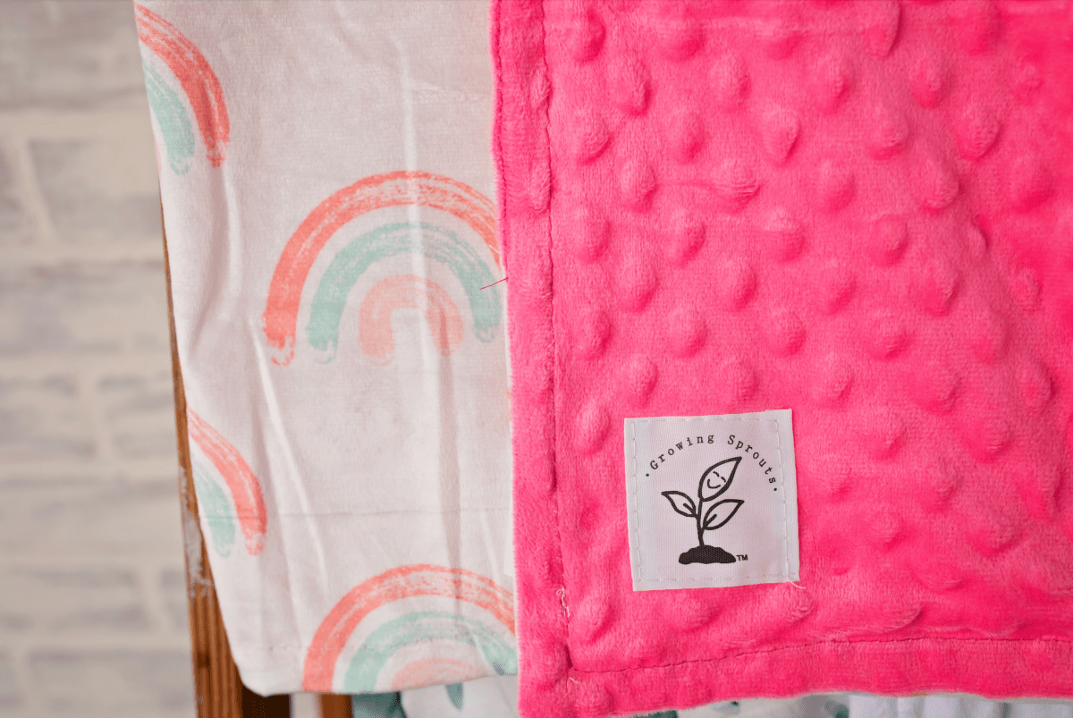 Handmade Watercolor Minky Blanket 30x40 Inches Hypoallergenic Soft Lightweight - ForeverGifts's Studio